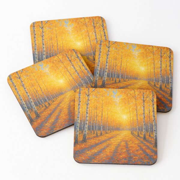 Item preview, Golden birches in the evening light designed and sold by Sigtrix.