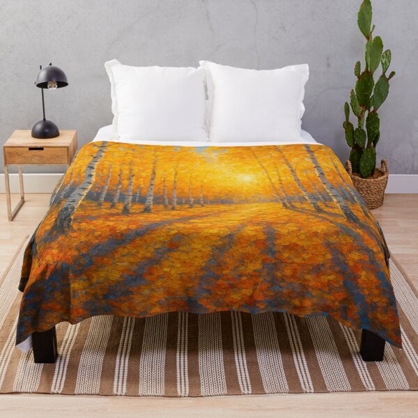 Item preview, Golden birches in the evening light designed and sold by Sigtrix.
