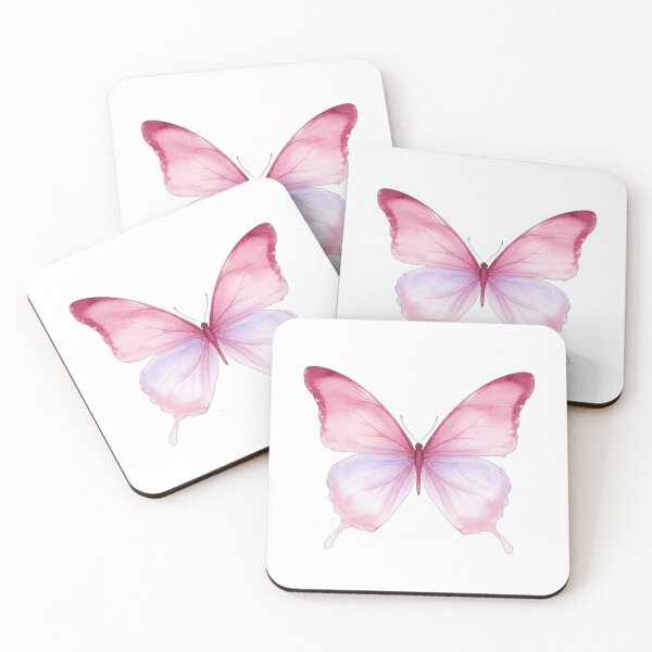 Item preview, Ethereal Watercolor Butterfly in Rose Pink Lavender designed and sold by EtherealFlutter.
