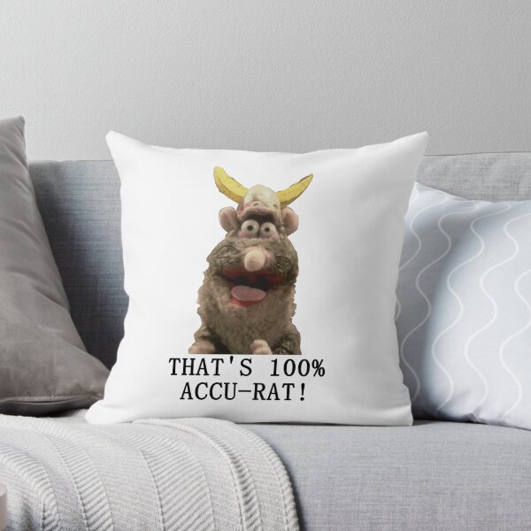 That's Accu-Rat - Rattus Rattus - Horrible Histories Throw Pillow