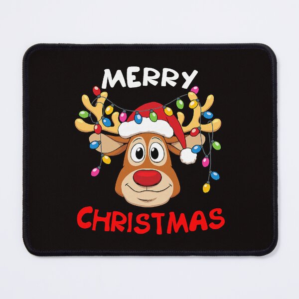 Item preview, Merry Christmas Reindeer With Colorful Holiday Lights And Bright Cheerful Winter Vibes designed and sold by torildorxop.