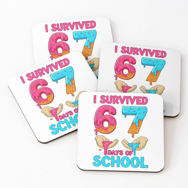 Item preview, I Survived Sixty Seven Days Of School With Bright Playful Classroom Colors And Fun Vibe designed and sold by ImeldaSparks.
