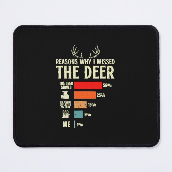 Item preview, Hunter Parody Deer Chart With Funny Reasons Bright Outdoors And Playful Winter Vibe designed and sold by Han1986.