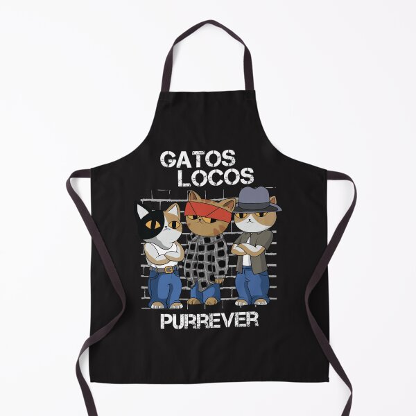 Item preview, Gatos Locos Purrever Vatos Locos Forever Blood In Blood Out Funny Cat Parody designed and sold by JonathanBoff.