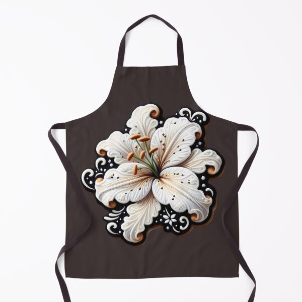 Item preview, white lily cookie designed and sold by NCNGDESIGN.