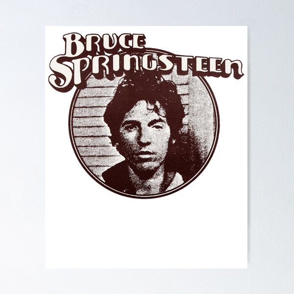 Item preview, Bruce Springsteen 70s Vinyl Record Label Art T-Shirt, Gift For Retro Rock Lovers designed and sold by DavidDRusso.