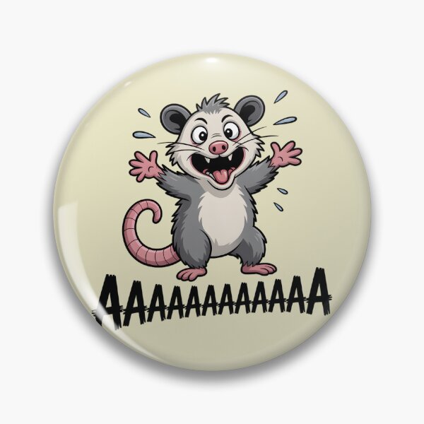 Item preview, Funny Screaming Opossum AAAAAAA Meme designed and sold by Mr-wow.