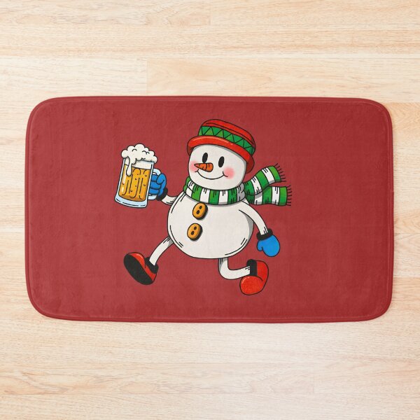 Item preview, A SNOWMAN WITH A MUG OF BEER designed and sold by infinitearte.