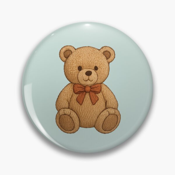 Item preview, embroidery style teddy bear designed and sold by Sn1ver.