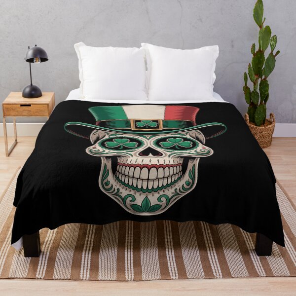 Aperçu de l'œuvre Crâne en sucre irlandais de la Saint-Patrick créée et vendue par Bandikonsalez.