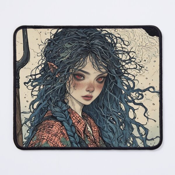 Item preview, Dark Cottagecore Elf – Cosmic Farm Girl Illustration designed and sold by Neer arts.