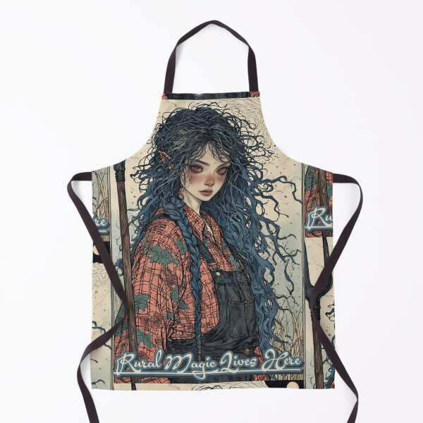 Item preview, Dark Cottagecore Elf – Cosmic Farm Girl Illustration designed and sold by Neer arts.