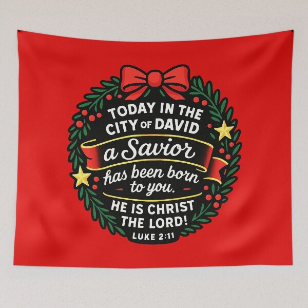 Item preview, Luke 2:11 Today in the city of David a Savior has been born to you designed and sold by plushism.