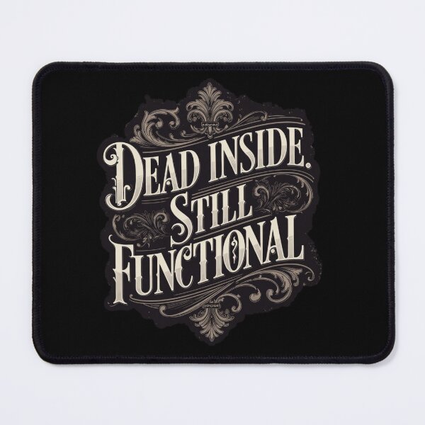 Item preview, Dead Inside Still Functional - Gothic Sarcastic Quote designed and sold by nbg2012.