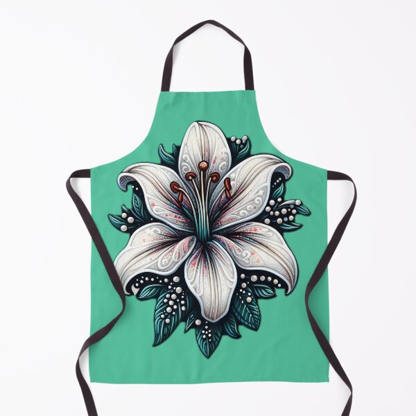 Item preview, white lily cookie designed and sold by NCNGDESIGN.