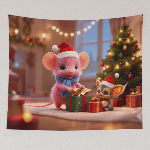 Item preview, Mousy and Snizzle Christmas Surprise designed and sold by PuppyBerry.