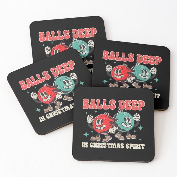Item preview, Deep Vintage Balls Couple Quote Christmas Happy Holiday In designed and sold by JasonesNance.