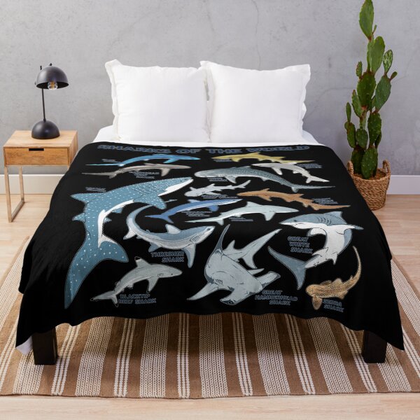 Item preview, Tiger Shark Nurse Shark Blue Shark Whale Shark Mako Shark Sharks of the world designed and sold by NicGrayGraphic.