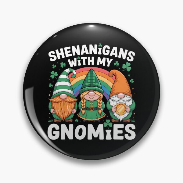 Item preview, Shenanigans With My Gnomies St Patrick's Day Gnome Shamrock designed and sold by Bandikonsalez.