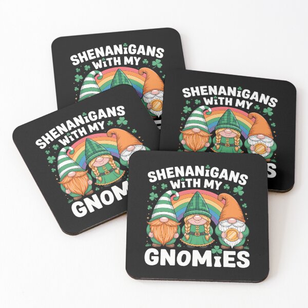 Item preview, Shenanigans With My Gnomies St Patrick's Day Gnome Shamrock designed and sold by Bandikonsalez.