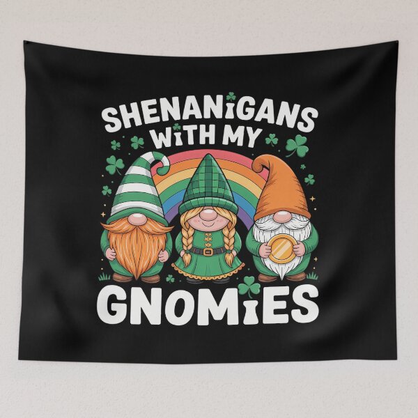Item preview, Shenanigans With My Gnomies St Patrick's Day Gnome Shamrock designed and sold by Bandikonsalez.
