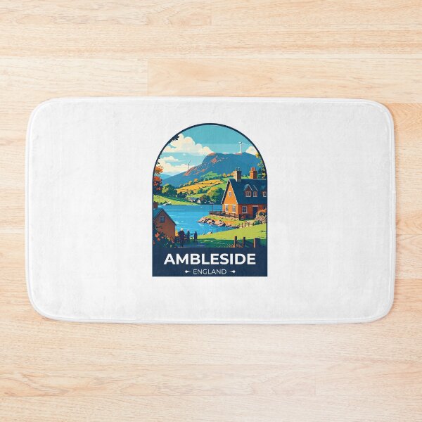 Item preview, Ambleside England Travel Sticker designed and sold by TulipaGraphics.