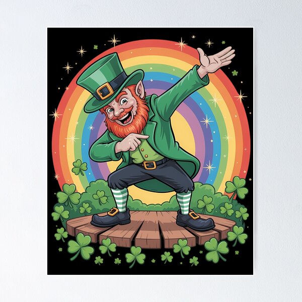 Item preview, St Patricks Day Dabbing Leprechaun Dance designed and sold by Bandikonsalez.