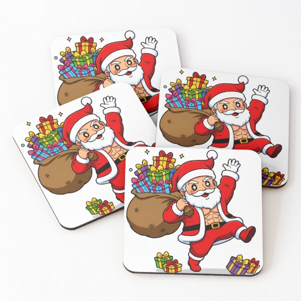 Item preview, Buff Santa with Abs & Gifts! Funny Christmas Humor designed and sold by meesub.