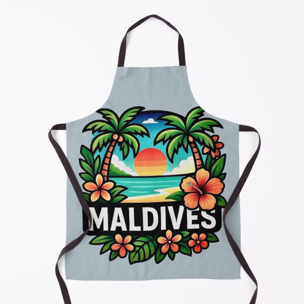 Item preview, Maldives Retro Tropical Design designed and sold by Myra365Art.
