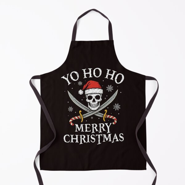 Item preview, Yo Ho Ho Merry Christmas Pirate Skull With Holiday Hat Candy Canes And Winter Flair designed and sold by ImeldaSparks.