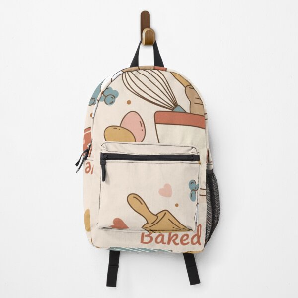 Item preview, Baked with Love Kitchen Illustration - Cute Modern Home Baker Design - Whisk and Rolling Pin Graphic designed and sold by Wordoncloth.