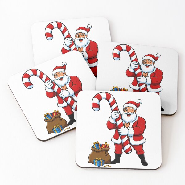 Item preview, Buff Santa with Giant Candy Cane! Funny Ripped Christmas designed and sold by meesub.