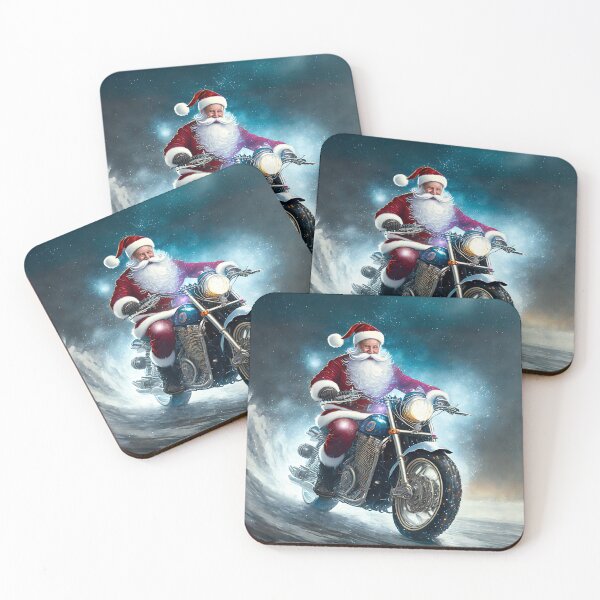 Item preview, Father Christmas and the Winter Motorbike Run designed and sold by Karen Dore Art & Photography.