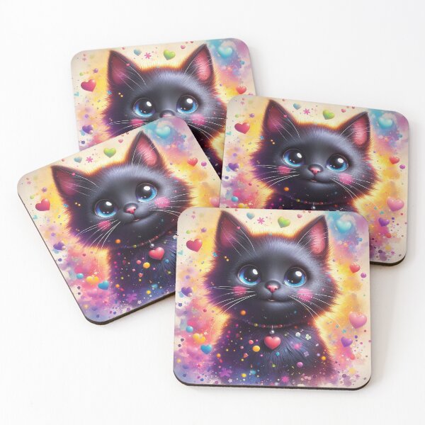 Item preview, Kurilian Bobtail Kitten with Hearts designed and sold by Cuddle critters.
