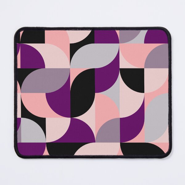 Item preview, Arcs Pattern Black Purple Salmon designed and sold by Shapes-Mania.