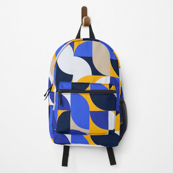 Item preview, Arcs Pattern Blue Yellow designed and sold by Shapes-Mania.