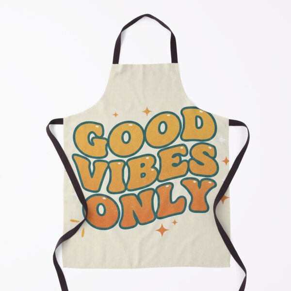 Item preview, Good Vibes Only Retro Text Design - Groovy 70s Aesthetic Positive Quote Typography Art designed and sold by Wordoncloth.