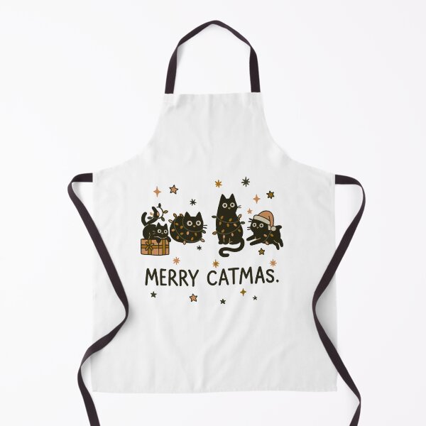 Item preview, Merry Catmas Cute Black Cats Christmas Sticker designed and sold by myMuzick.