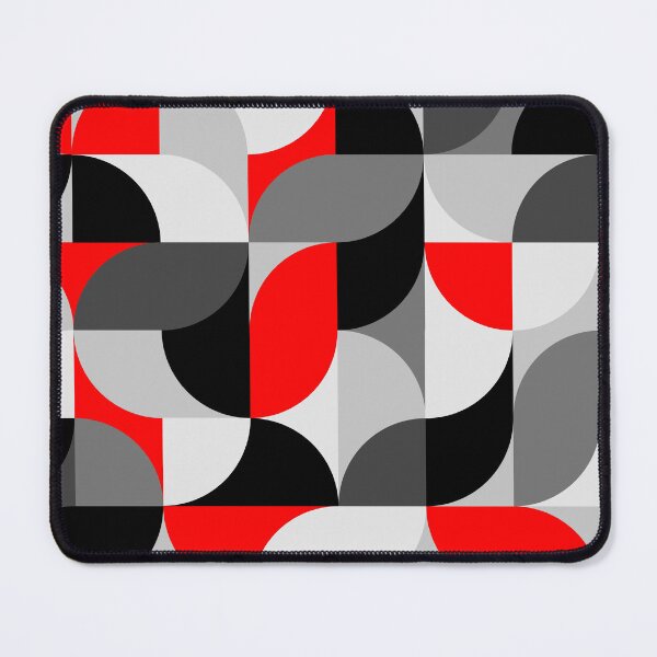 Item preview, Arcs Pattern Red Black Grey designed and sold by Shapes-Mania.