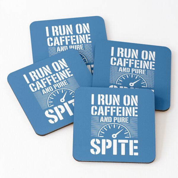Item preview, I Run on Caffeine and Pure Spite Speedometer Design designed and sold by SplashTastic.