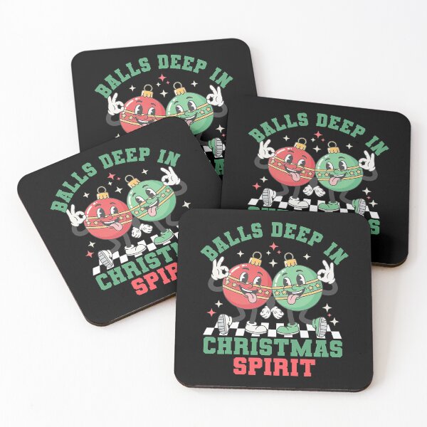 Item preview, Happy Christmas Balls Couple Deep Holiday Vintage In Quote designed and sold by JasonesNance.