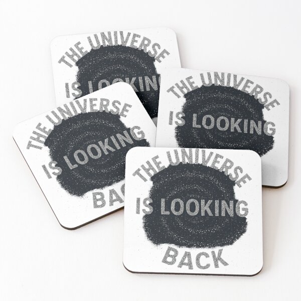 Item preview, Cosmic Galaxy Typography Art – Universe Is Watching designed and sold by HiteshArt111.