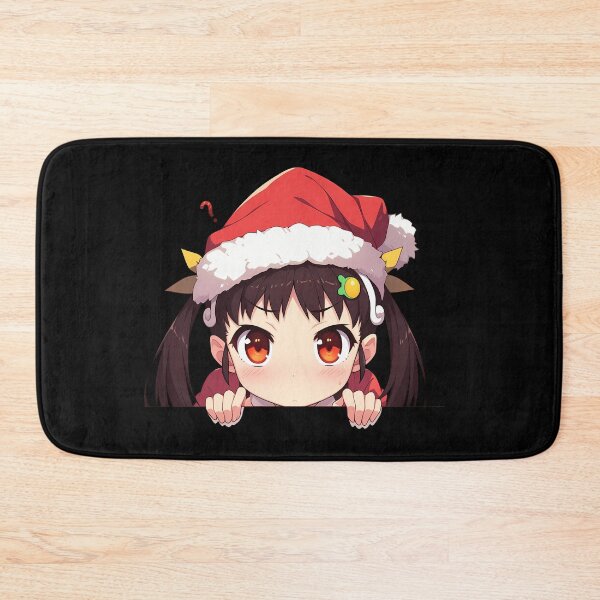 Item preview, Mayoi Hachikuji Bakemonogatari Anime Girl Waifu Chibi Kawaii Christmas Peeker Cute Holiday designed and sold by thedarvills.