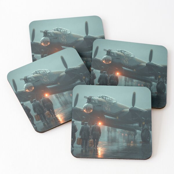 Item preview, Bomber Command Lancaster On the Tarmac in Early Morning Light designed and sold by Skyframe Aviation.