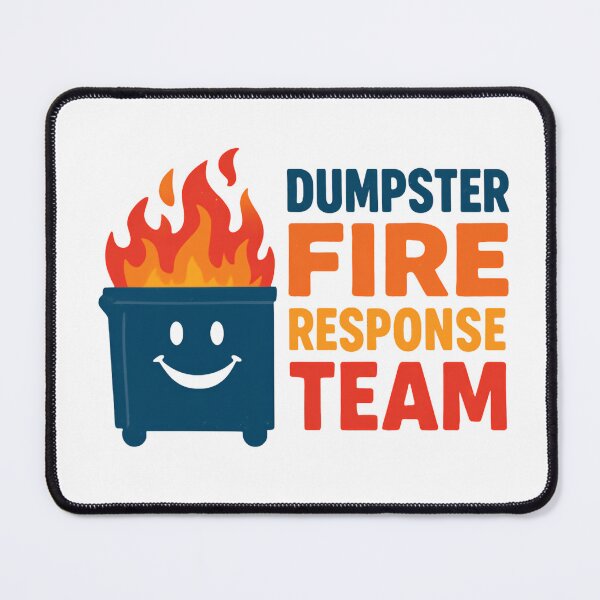 Item preview, Dumpster Fire Response Team Leader Disorderly Trash Affairs Bureau designed and sold by SkeletonsDanger.