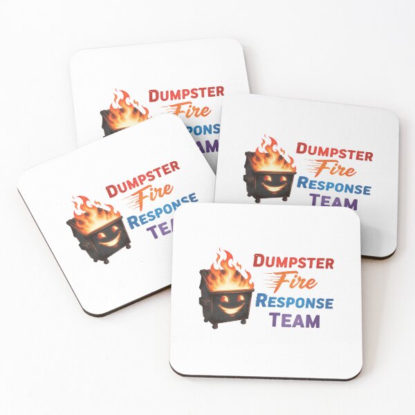 Item preview, Dumpster Fire Response Team Leader Elite Division of Flaming Trash Matters designed and sold by SkeletonsDanger.