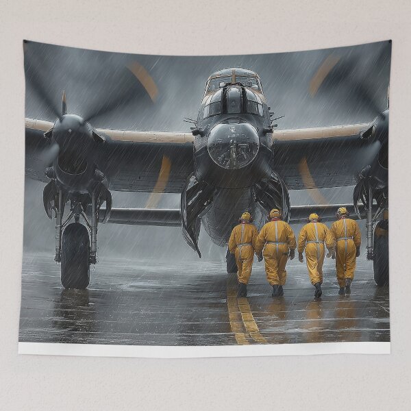 Item preview, Legendary Lancaster At the Airfield in Wartime England designed and sold by Skyframe Aviation.