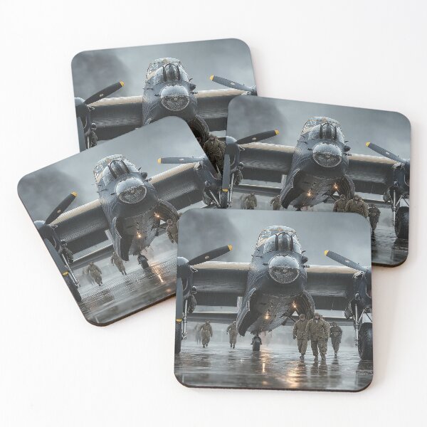 Item preview, Legendary Lancaster At the Airfield as the Crew Heads Out designed and sold by Skyframe Aviation.