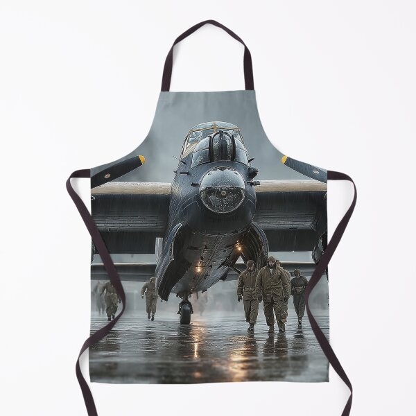 Item preview, Legendary Lancaster At the Airfield as the Crew Heads Out designed and sold by Skyframe Aviation.