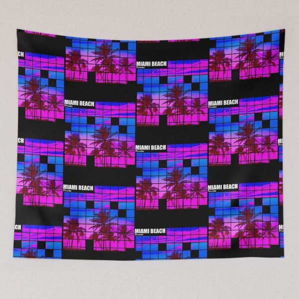 Item preview, Miami Beach Vacation Travel Beach Palm Trees designed and sold by rand-ylim.